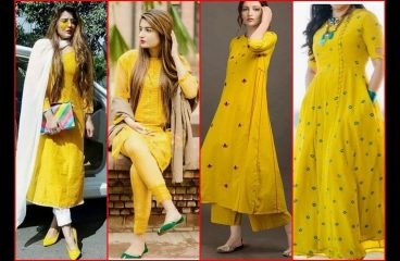 Latest Yellow Color  Suits Design for college,formal,casual wear girls fashion latest women fashion