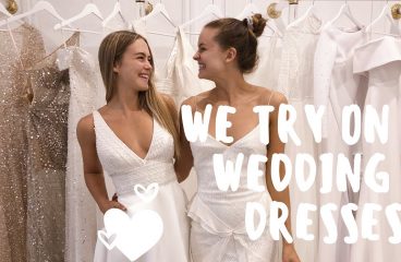 WEDDING VLOG! Steph & Laura try on Wedding Dresses