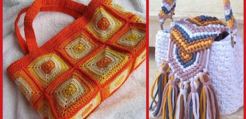 Latest stylish crochet handbag beautiful collection